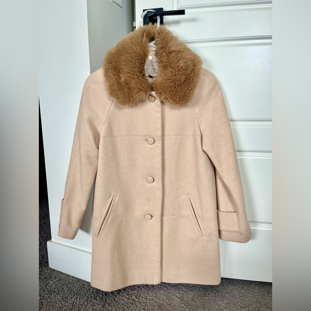 New Without Tags Banana Republic Wool Coat Petite XS